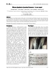 Fibrous Dysplasia of Proximal Humerus - a Case Report