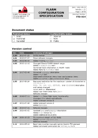 FTD-014 FLARM Configuration Specification