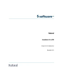 Installation for Z/OS