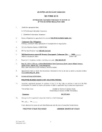 Sec Form 20-Is