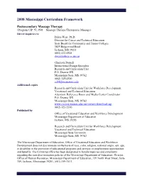 2008 Mississippi Curriculum Framework