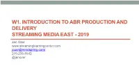 Encoding H.264 Video for Streaming and Progressive Download