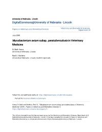 Mycobacterium Avium Subsp