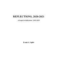 Reflections, 2020-2021