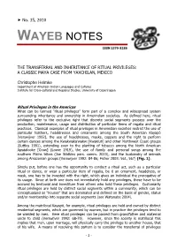 Wayeb Notes No. 35