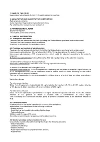 1. NAME of the DRUG Isoprenaline Hydrochloride S.A.L.F. 0.2 Mg/Ml Solution for Injection