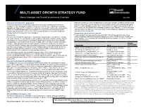 Multi-Asset Growth Strategy Fund
