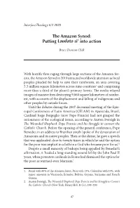 The Amazon Synod: Putting Laudato Si’ Into Action