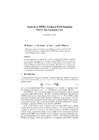 Analysis of Spdes Arising in Path Sampling Part I: the Gaussian Case