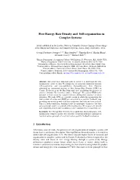 Free Energy Rate Density and Self-Organization in Complex Systems