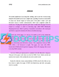 Mms Multimedia Messaging Services