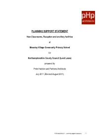 Planning Support Statement