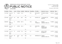 Public Notice &gt;&gt; Licensing and Management System Admin &gt;&gt;