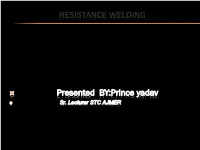 Resistance Welding Introduction