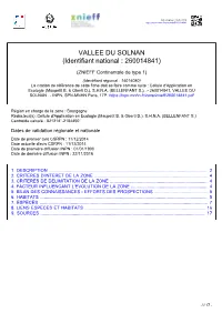 Téléchargez Le Formulaire De La ZNIEFF Au Format