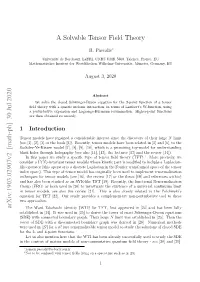 A Solvable Tensor Field Theory Arxiv:1903.02907V2 [Math-Ph]