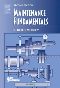 MAINTENANCE FUNDAMENTALS, 2Nd Edition
