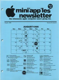 Mini Apples Newsletter
