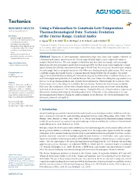 Using a Paleosurface to Constrain Low‐Temperature Thermochronological Data