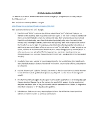 FIFA Rules Updates for Fall 2019
