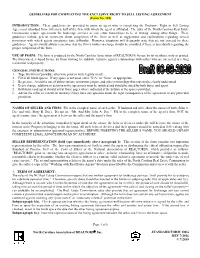 Guidelines for Completing Exclusive Right to Sell Listing Agreement