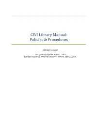 Library Policies