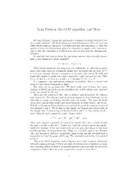 Long Division, the GCD Algorithm, and More