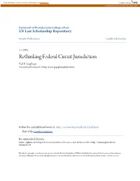 Rethinking Federal Circuit Jurisdiction Paul R