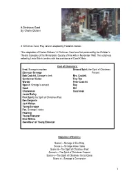 A Christmas Carol Script