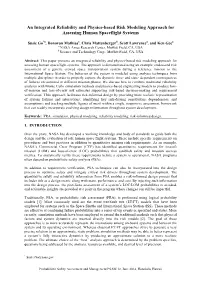 An Integrated Reliability and Physics-Based Risk Modeling Approach for Assessing Human Spaceflight Systems