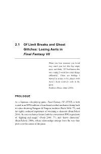 2.1 of Limit Breaks and Ghost Glitches: Losing Aeris in Final Fantasy VII