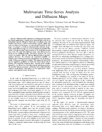 Multivariate Time-Series Analysis and Diffusion Maps