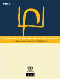 Preliminary Overview of the Economies