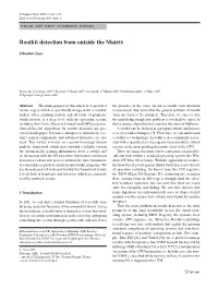 Rootkit Detection from Outside the Matrix
