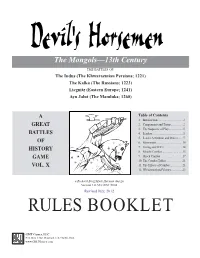Rules Booklet