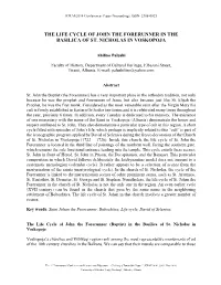 The Life Cycle of John the Forerunner in the Basilica of St