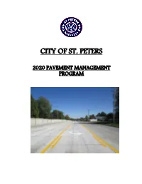 2020 Pavement Rating Summary