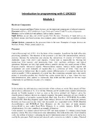 Introduction to Programming with C-19CSE23 Module 1