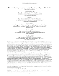 Network Analysis of Pseudogene-Gene Relationships: from Pseudogene Evolution to Their Functional Potentials