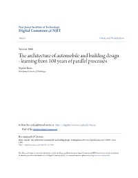 The Architecture of Automobile and Building Design