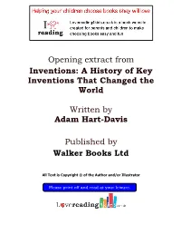 A History of Key Inventions That Changed the World