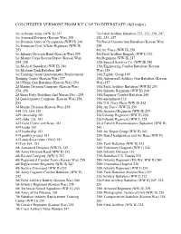 COLCHESTER VERMONT from ICE CAP to INTERSTATE (Full Index)