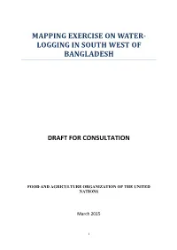 Mapping Exercise on Water- Logging in South West of Bangladesh