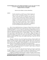 12. Re-Engineering Education Through Nigerian Languages And
