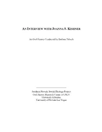 An Interview with Joanna S. Kishner