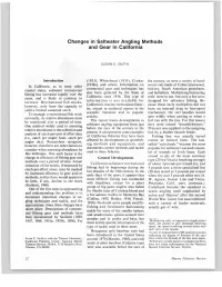 Changes in Saltwater Angling Methods and Gear in California