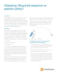 Clamping: Required Sequence Or Patient Safety?