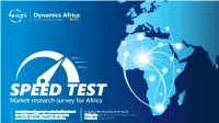 Internet Speed Test Survey and Report