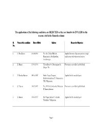 INVALID APPLICATIONS PDF.Pdf