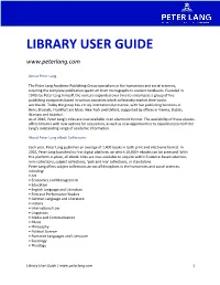 Library User Guide